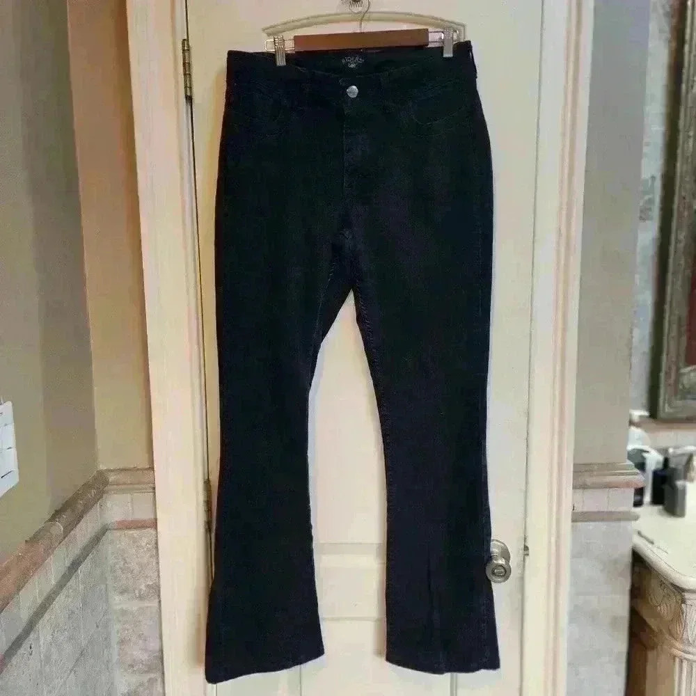 P2013 Riders by Lee black charcoal 14long bootcut jeans - Picture 2 of 7